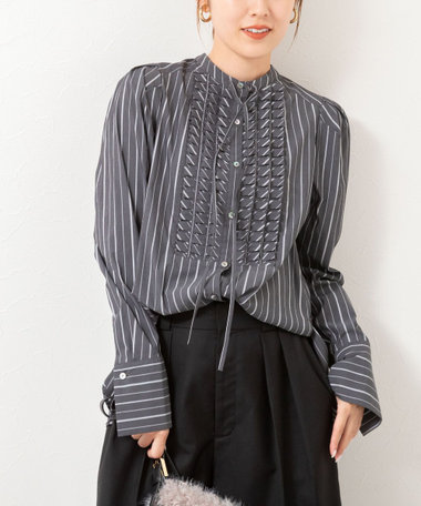 【送料込】新品未使用⭐︎ビースリー　 Aラインブラウス　Lサイズ WOMEN シャツ・ブラウス