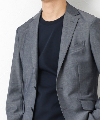 《ビジカジ対応》超長綿ハイゲージシルケット ポンチドレスCN ロンT 25AW