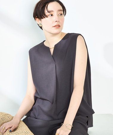 連休セール❣️シーマリー ノースリーブ リボントップス Re:EDIT タンクトップ ノースリーブ 「2024 SUMMER COLLECTION