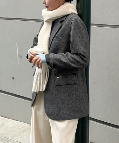 ［WEB限定 SPECIAL PRICE！］《セットアップ対応》ツィードオーバージャケット