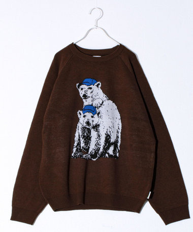 【FREDYMAC/フレディマック】アニマル柄 ジャガードニット