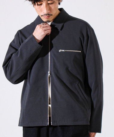 【セットアップ対応】ウールライクジップジャケット