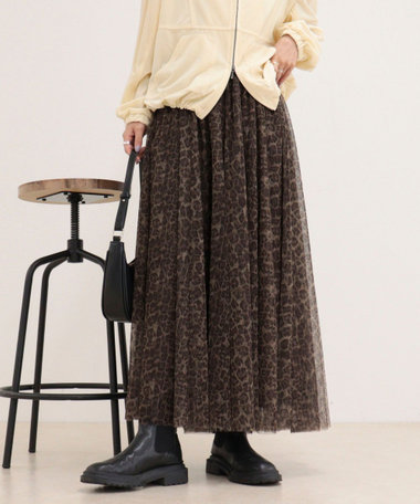 ［FREDY＆GLOSTER限定 TIME SALE！］ダブルチュールギャザースカート