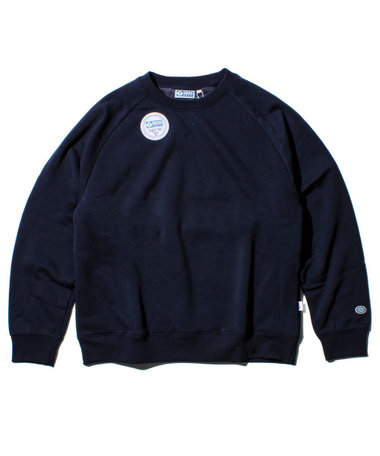 【カラバリ豊富/UNISEX/高コスパ】【DISCUS】身頃裏ボアクルートレーナー