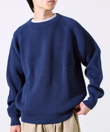 【Vincent et Mireille】Rib CLASSIC CREWNECK