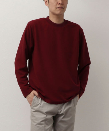 ウェーブワッフル クルーネック ロンT