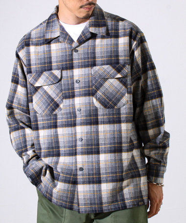 【PENDLETON】Open Collar Shirt オープンカラーシャツ