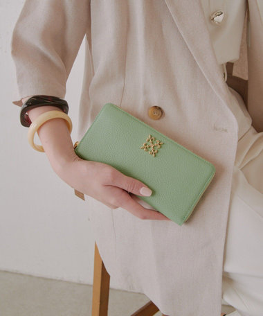 モノグラムプレートラウンドジップウォレット(SO-372)