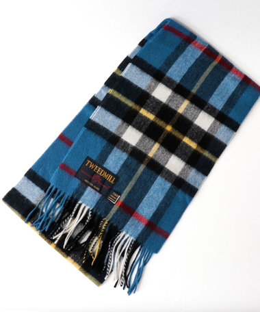 【TWEEDMILL/ツイードミル】Lambswool Muffler Check 25