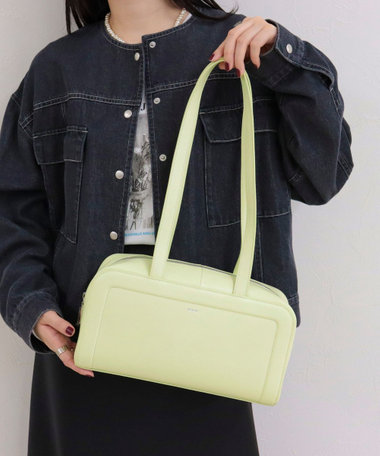 【BEAURE/ビュレ】ロングハンドルボックスボストンバッグ