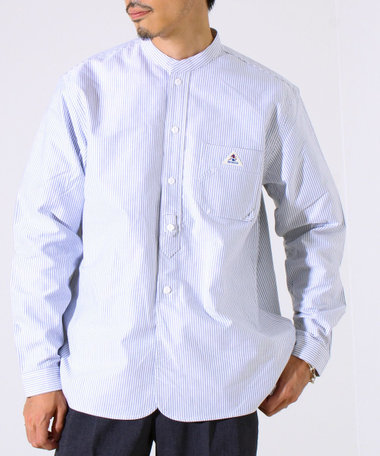 【シーズンレス】【GEVACO】オックスバンドカラーシャツ