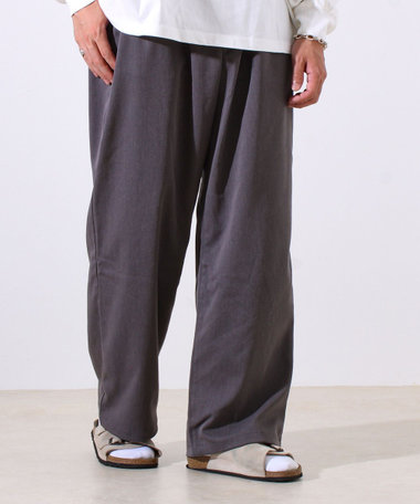 【GEVACO】ドロストイージーパンツ ストレッチツイル 裾ドローコード付き