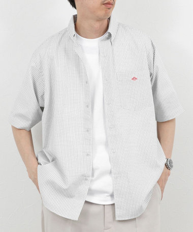 【DANTON/ダントン】DOT BUTTON B.D. SHIRT SS 26SS（DT-B0337 POD）