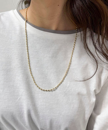 アジャスト前後着用ネックレス