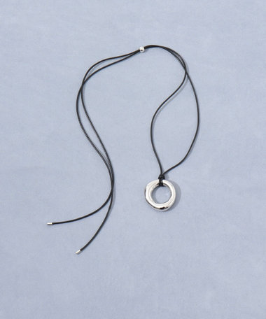 【grace grace/グラスグラス】ニュアンスリングコードネックレス