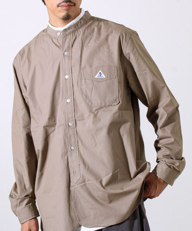 【GEVACO/ゲバコ】起毛バンドカラーシャツ