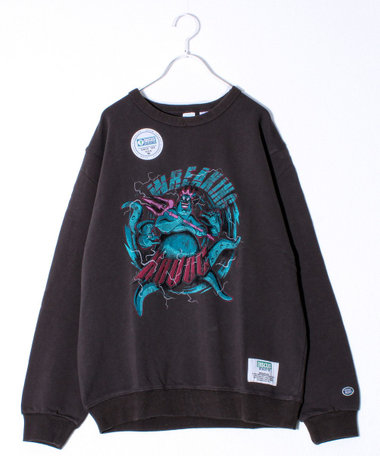 【DISCUS×Disney Villains】UNISEX ヴィンテージ風 裏毛スウェット