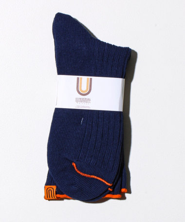 【UNIVERSAL OVERALL】クルーソックス Vソックス