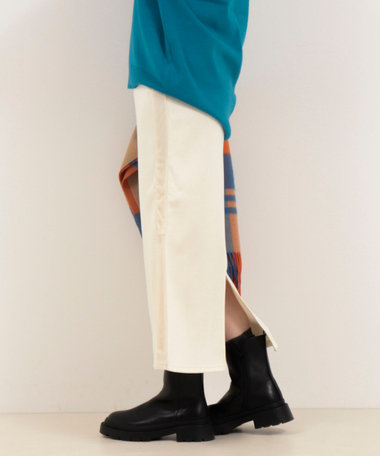 シアーベロアサイドライン切替タイトスカート