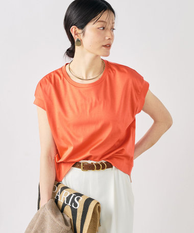 ウォッシャブルワイドノースリーブTシャツ