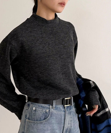 ニットソークロップドプルオーバー