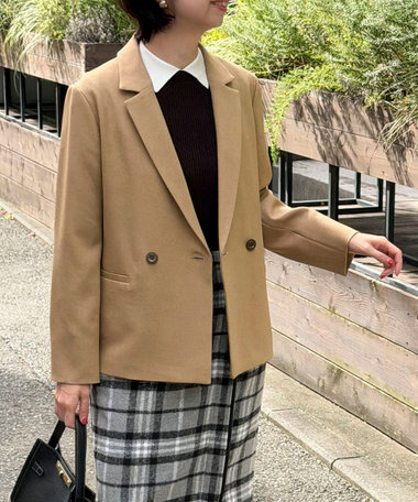 ウールライクテーラードジャケット