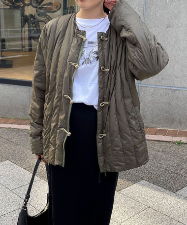 【TAION/タイオン】REVERSIBLE CHINA BUTTON INNER DOWN