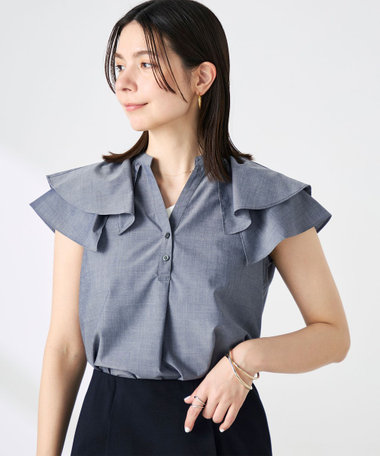 新品ノーリーズ24SSゆったりリネン10WASH LINEN ギャザーブラウス. ブラウス｜トップス｜複数ブランド｜women（WOMEN）｜NOLLEY'S MALL