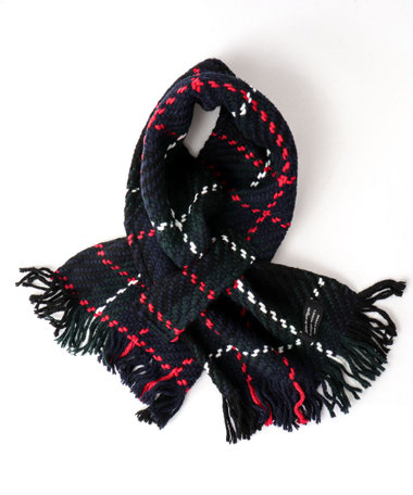 【John Branigan/ジョン・ブラニガン】別注ニットクロスマフラー24