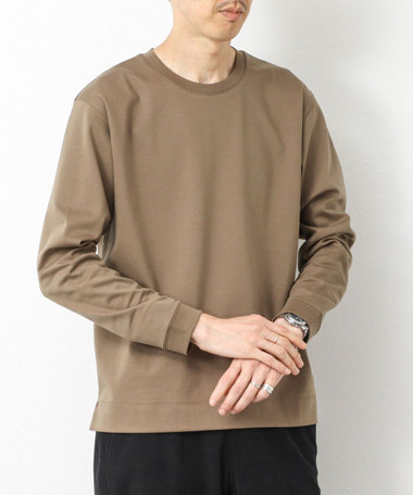 《ビジカジ対応》超長綿ハイゲージシルケット ポンチドレスCN ロンT 25AW