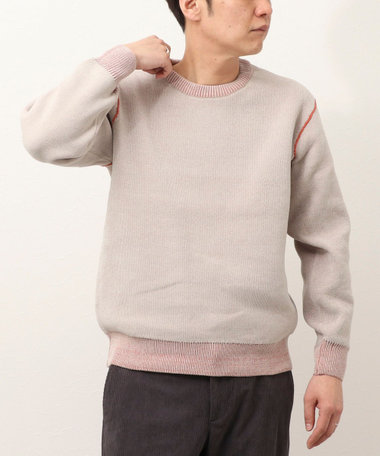 モールWフェイスプルオーバーニット