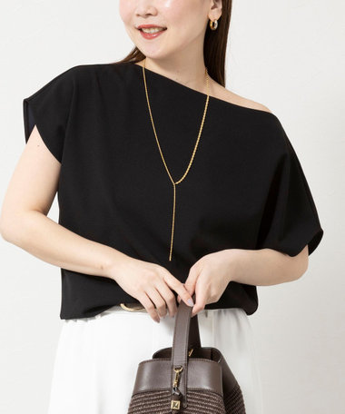 《セットアップ対応》ウォッシャブルマルチファンクションボートネックプルオーバー