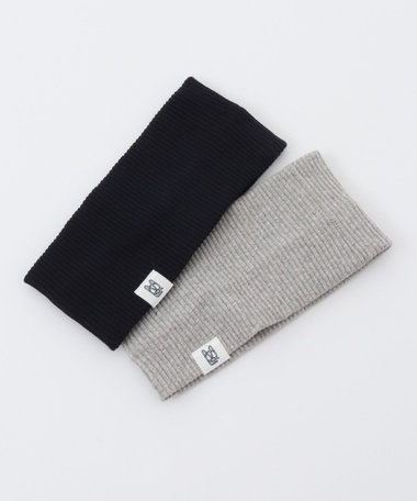 【MAQWEL/マクウェル】【2カラーセット】リブヘアターバン