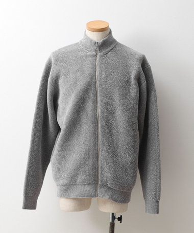 接結モールスタンドジップカーディガン 26AW