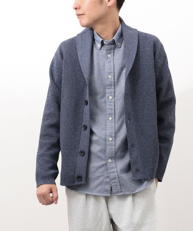 12ゲージ 片畦ショールカーデ