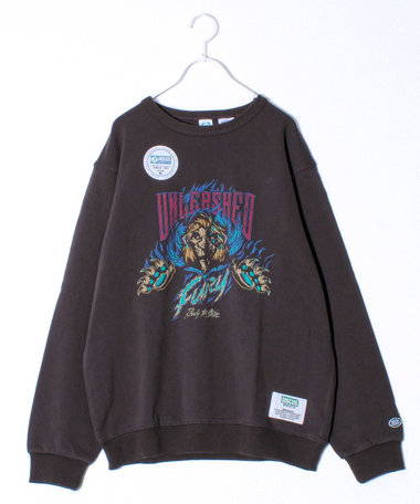 【DISCUS×Disney Villains】UNISEX ヴィンテージ風 裏毛スウェット