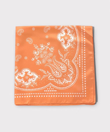 【イタリア製】バンダナ柄ペイズリースカーフ