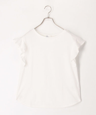 TC天竺袖フリルTシャツ