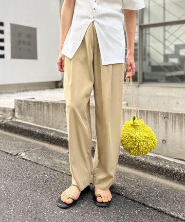 【WEB＆一部店舗限定】ウォッシャブルサンドウォッシュイージーワイドパンツ