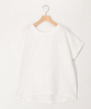 麻調ジャージー袖口ダブルTシャツ