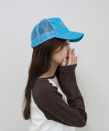 【CASSELINI/キャセリーニ】刺しゅうメッシュキャップ