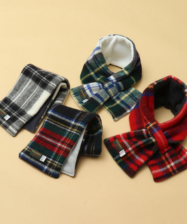 【TWEEDMILL】別注ウール×フリース差し込みマフラー