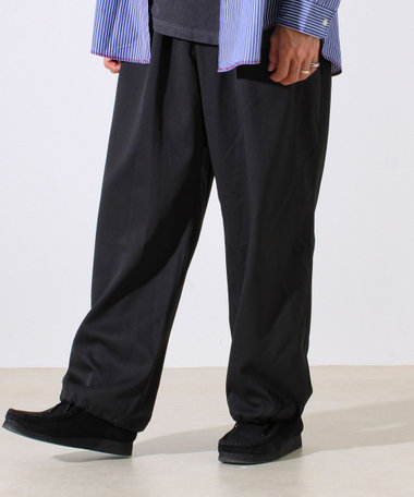 【GEVACO】ドロストイージーパンツ ストレッチツイル 裾ドローコード付き