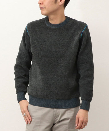 モールWフェイスプルオーバーニット