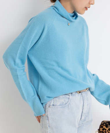 【WEB&一部店舗限定】PUREカシミヤタートルネックニット