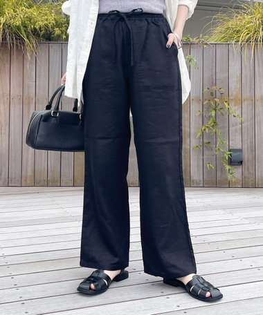 【GEVACO/ゲバコ】コットンリネンイージーパンツ