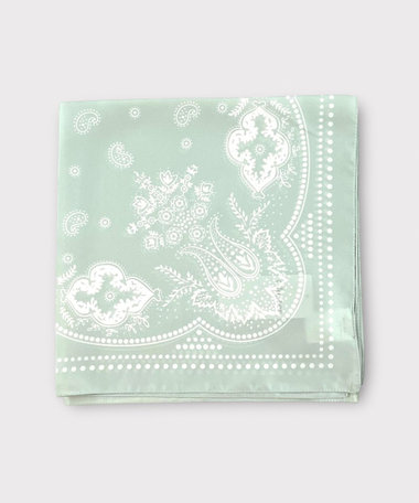 【イタリア製】バンダナ柄ペイズリースカーフ