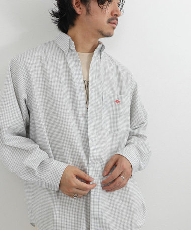 【DANTON/ダントン】DT-B0293POD DOT BUTTON B.D. SHIRT LS 26SS