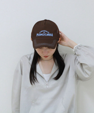 【CASSELINI/キャセリーニ】刺しゅうメッシュキャップ