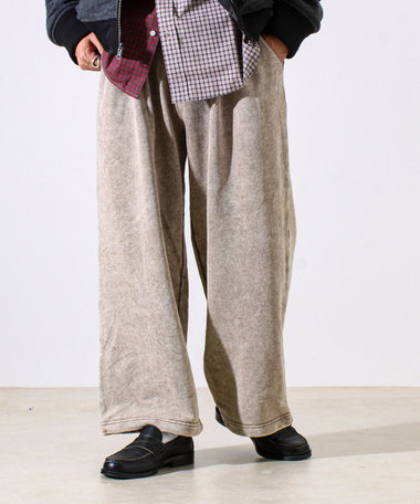 【トレンド感あるルーズフィット】スノーウォッシュ スウェットパンツ